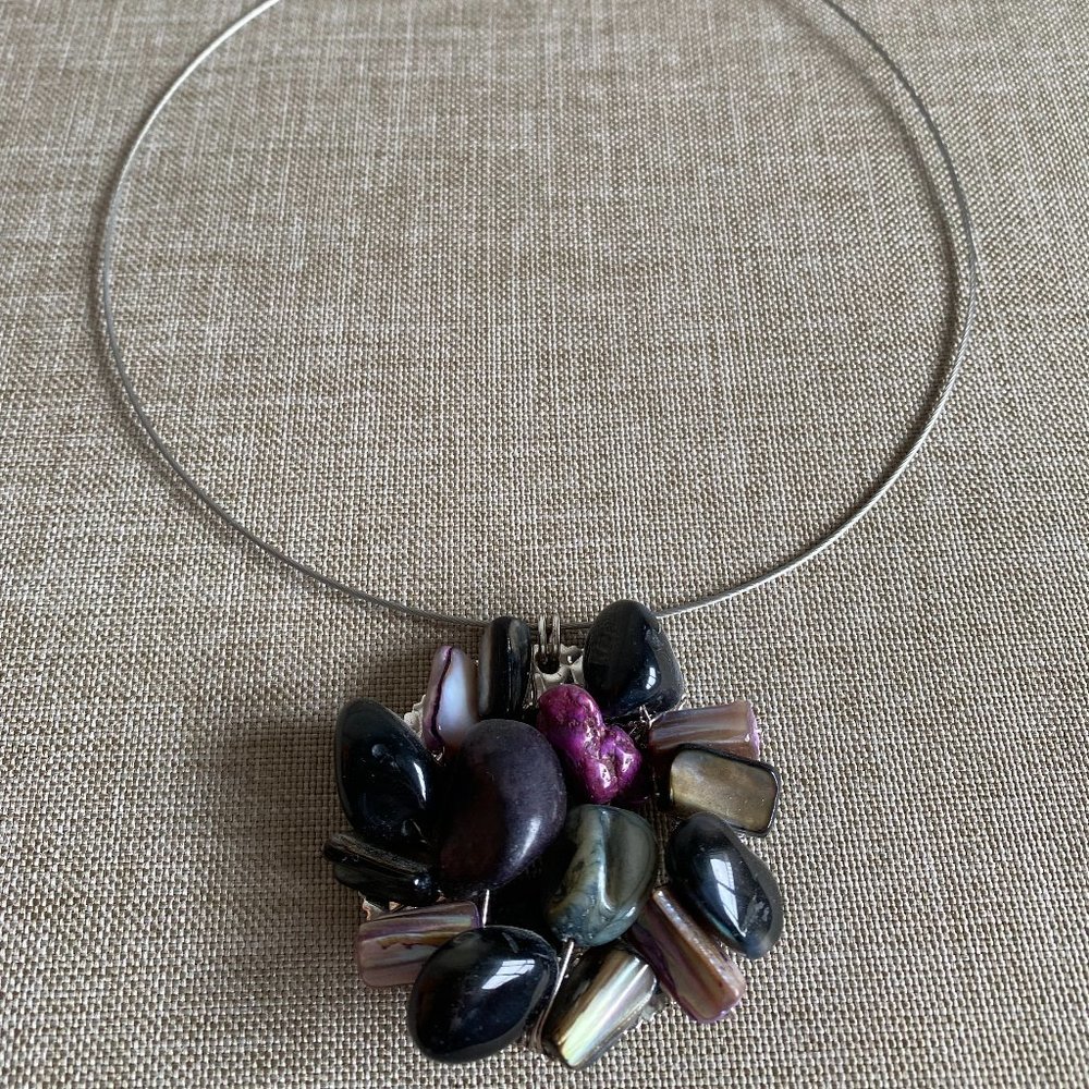 Circle Stone Necklace